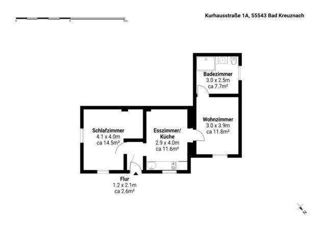 Altstadt Apartment Am Wasser Mit Parkplatz Und Riesigem Garten Bad Kreuznach Dış mekan fotoğraf